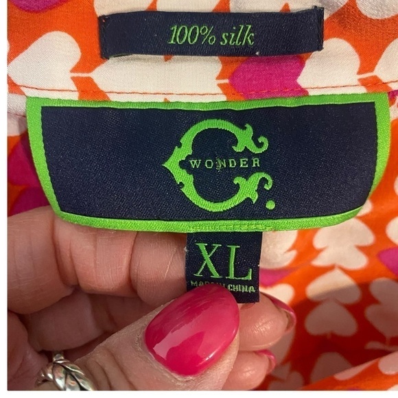 NEW Silk Hearts blouse size XL holiday Valentine’s Day - Picture 4 of 6